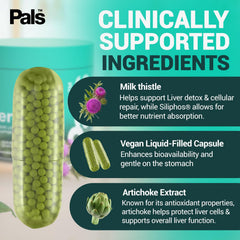 PALS Liverpal artichoke ingredient close-up suggesting natural liver support.