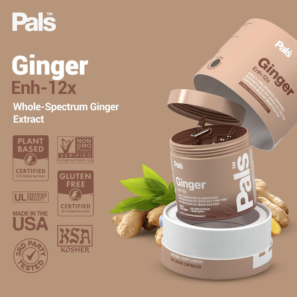 PALS Pure Ginger Root packaging with Ginfort signals trusted, efficient digestion support