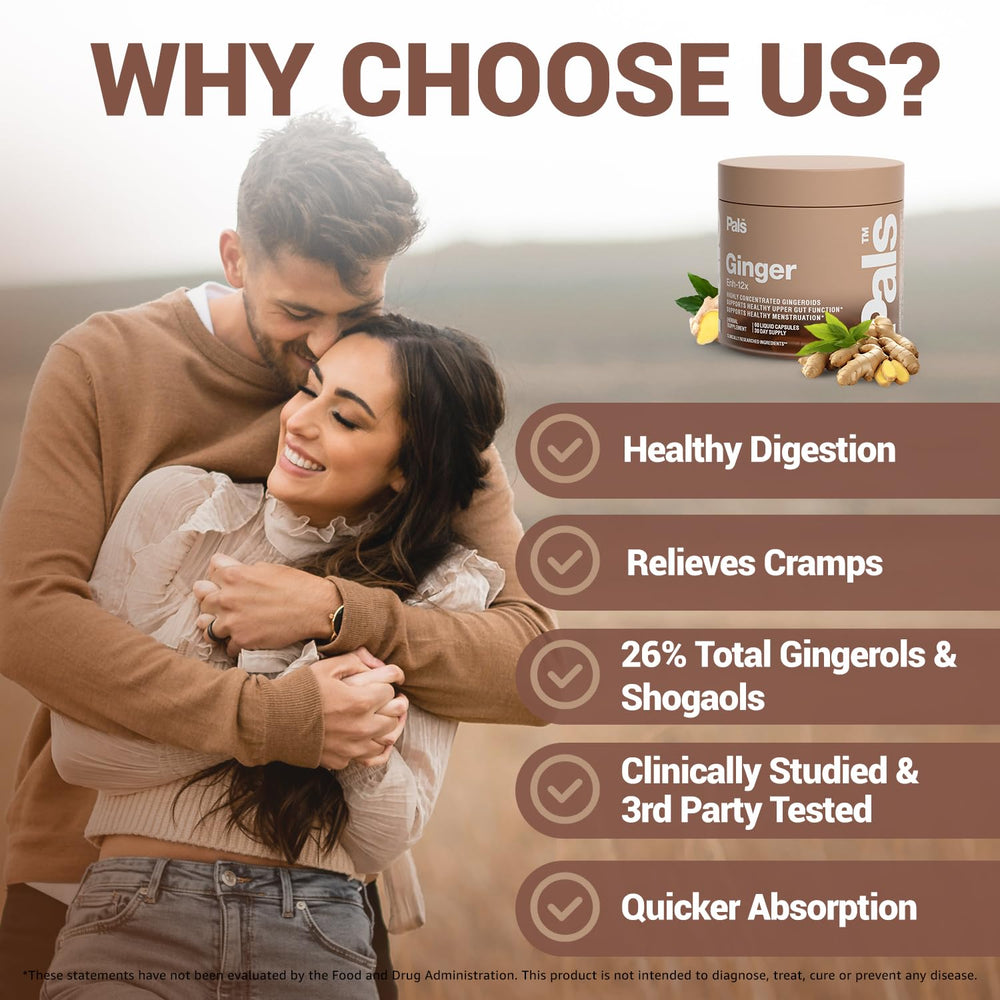 PALS Pure Ginger Root concept image for cycle-related support in women