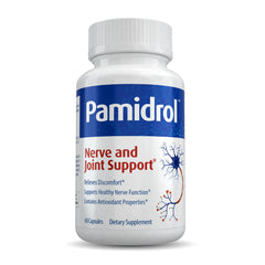 Pamidrol Nerve and Joint Support bottle with capsules for daily comfort use