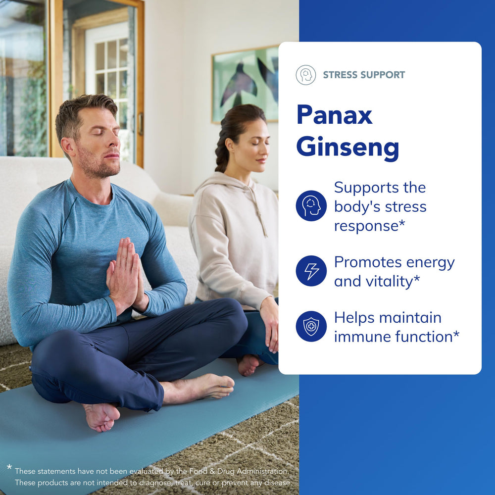 Panax Ginseng capsules closeup highlighting hypoallergenic formula