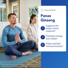 Panax Ginseng capsules closeup highlighting hypoallergenic formula