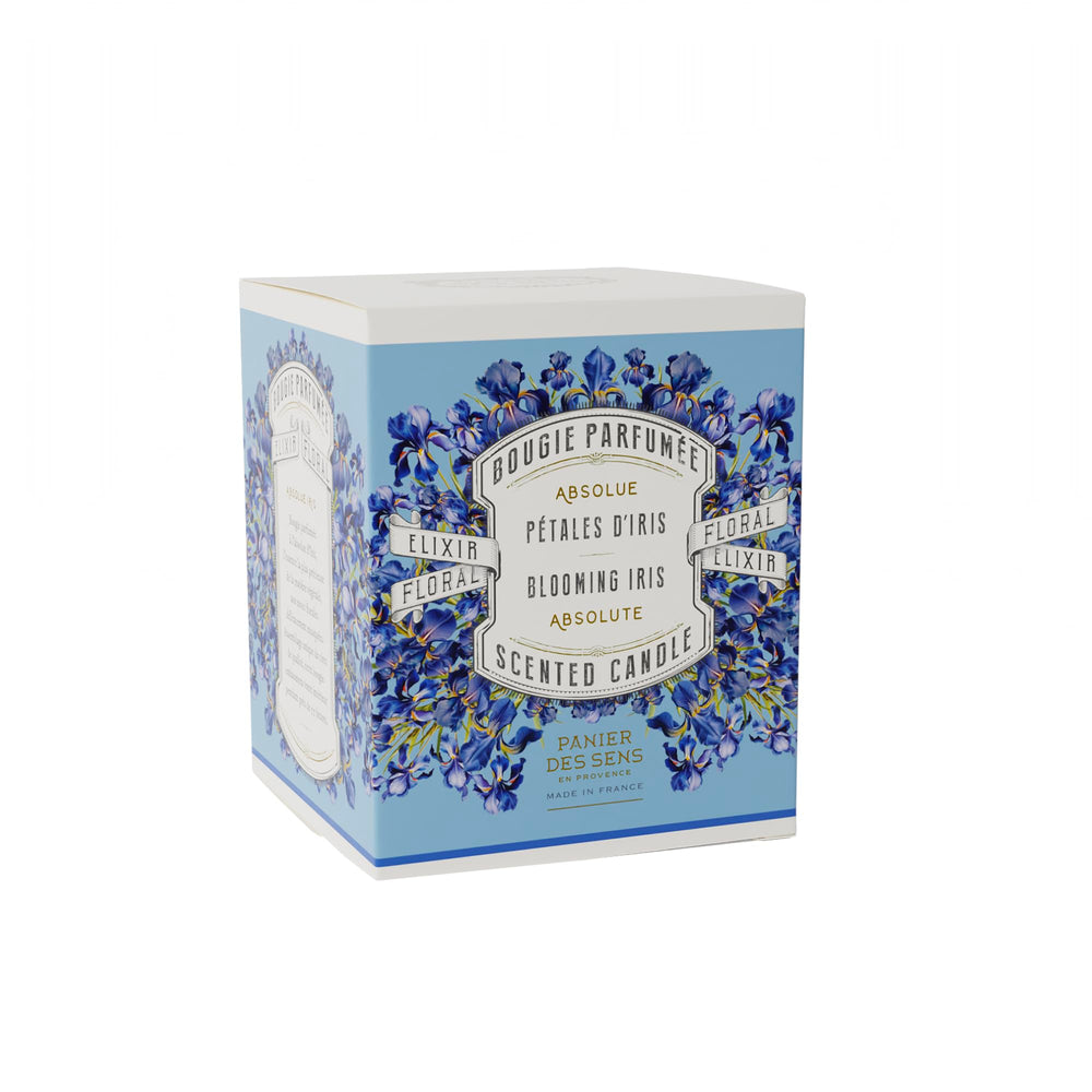 Panier des Sens Iris Candle decor adds elegance to your room.