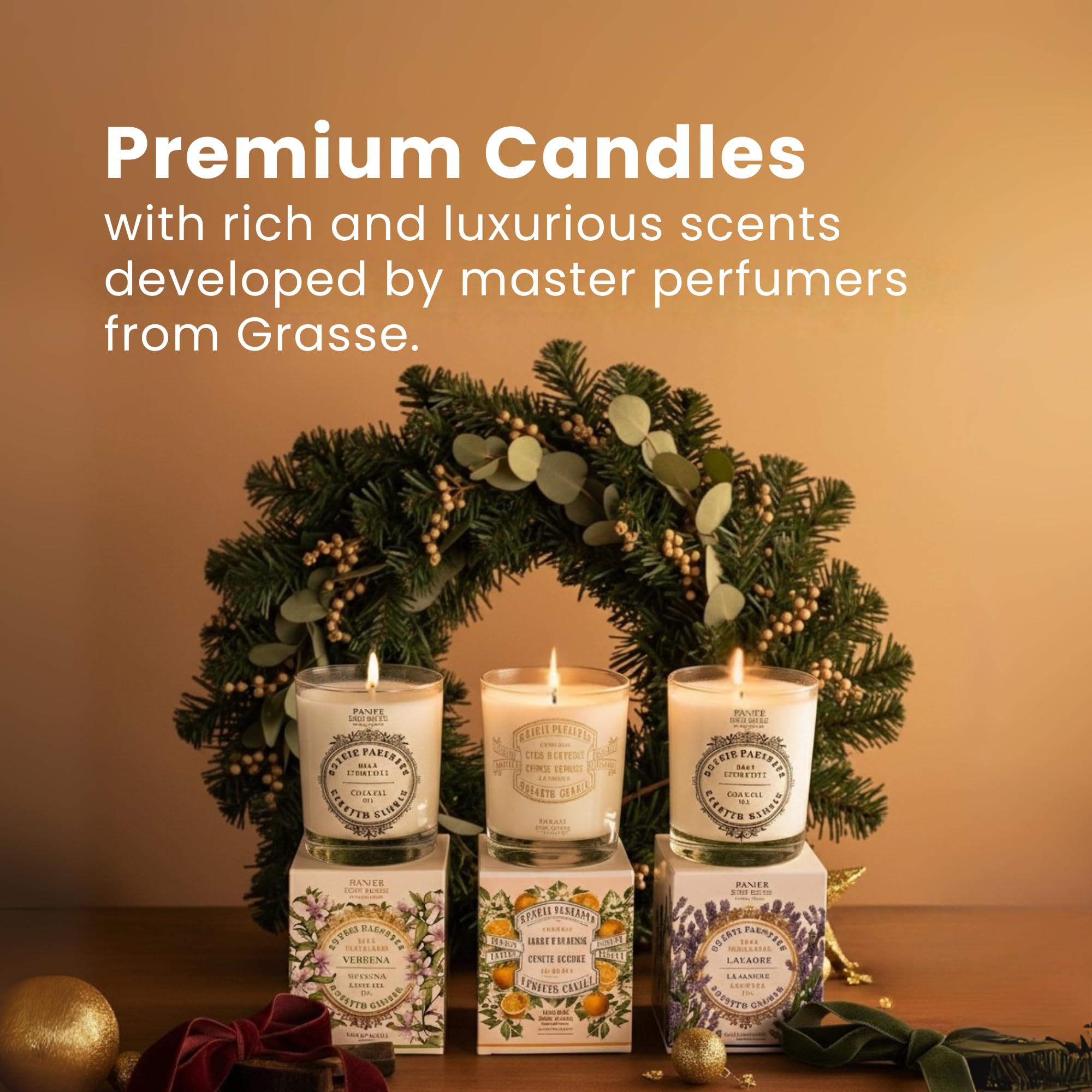 Panier des Sens Iris Candle fragrance highlights iris notes from Grasse.