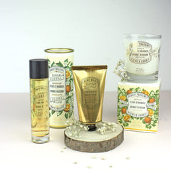 Panier des Sens orange blossom candle natural wick ensures clean, steady burn.