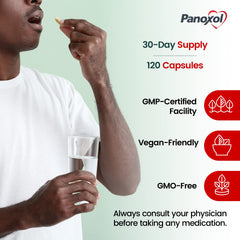 Panoxol-dietary-supplement-scene shows morning routine with water.