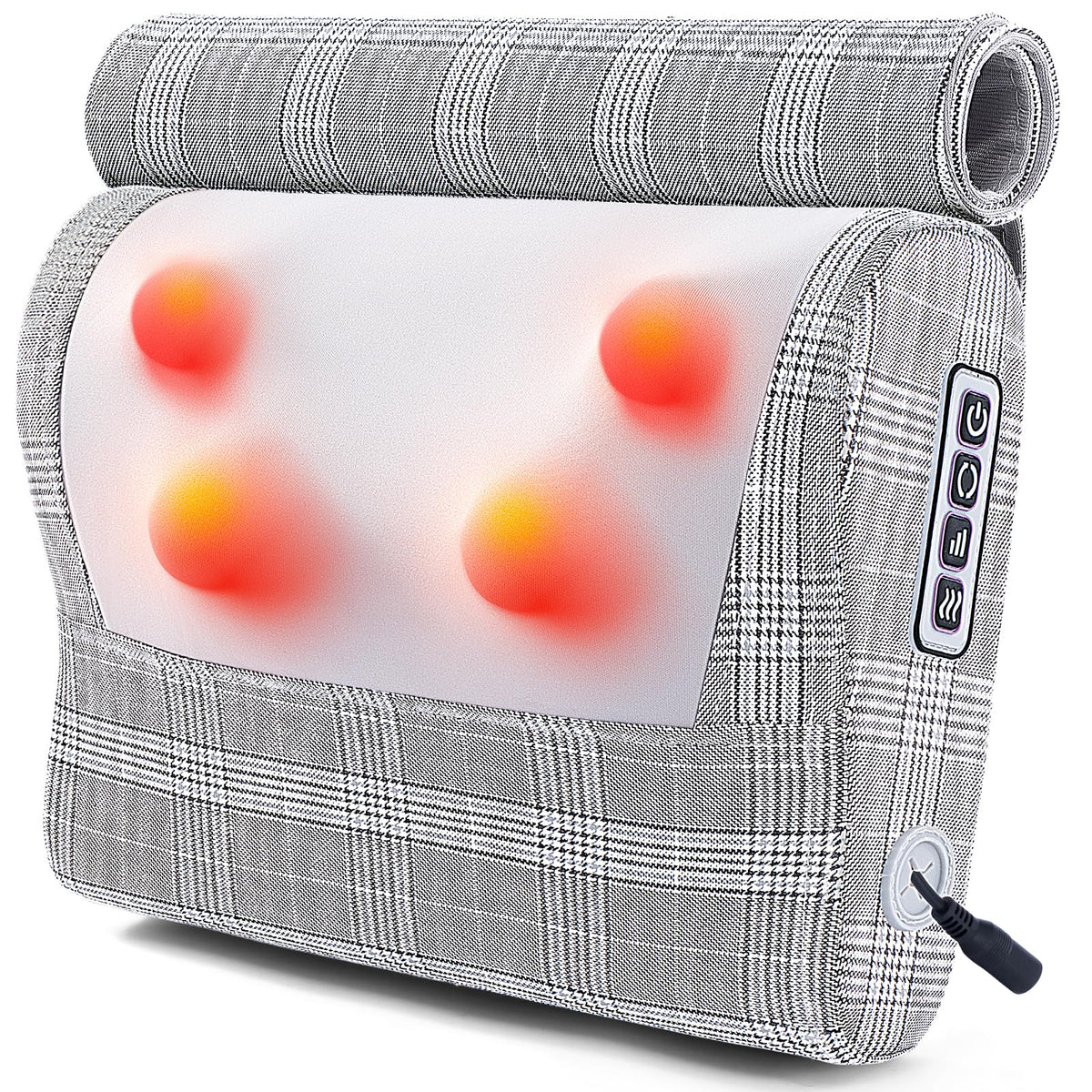Papillon back massager with heat targets neck and back for tension relief.