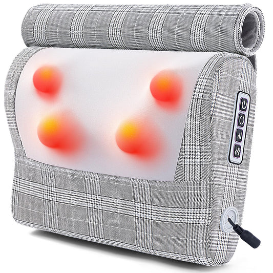 Papillon back massager with heat targets neck and back for tension relief.