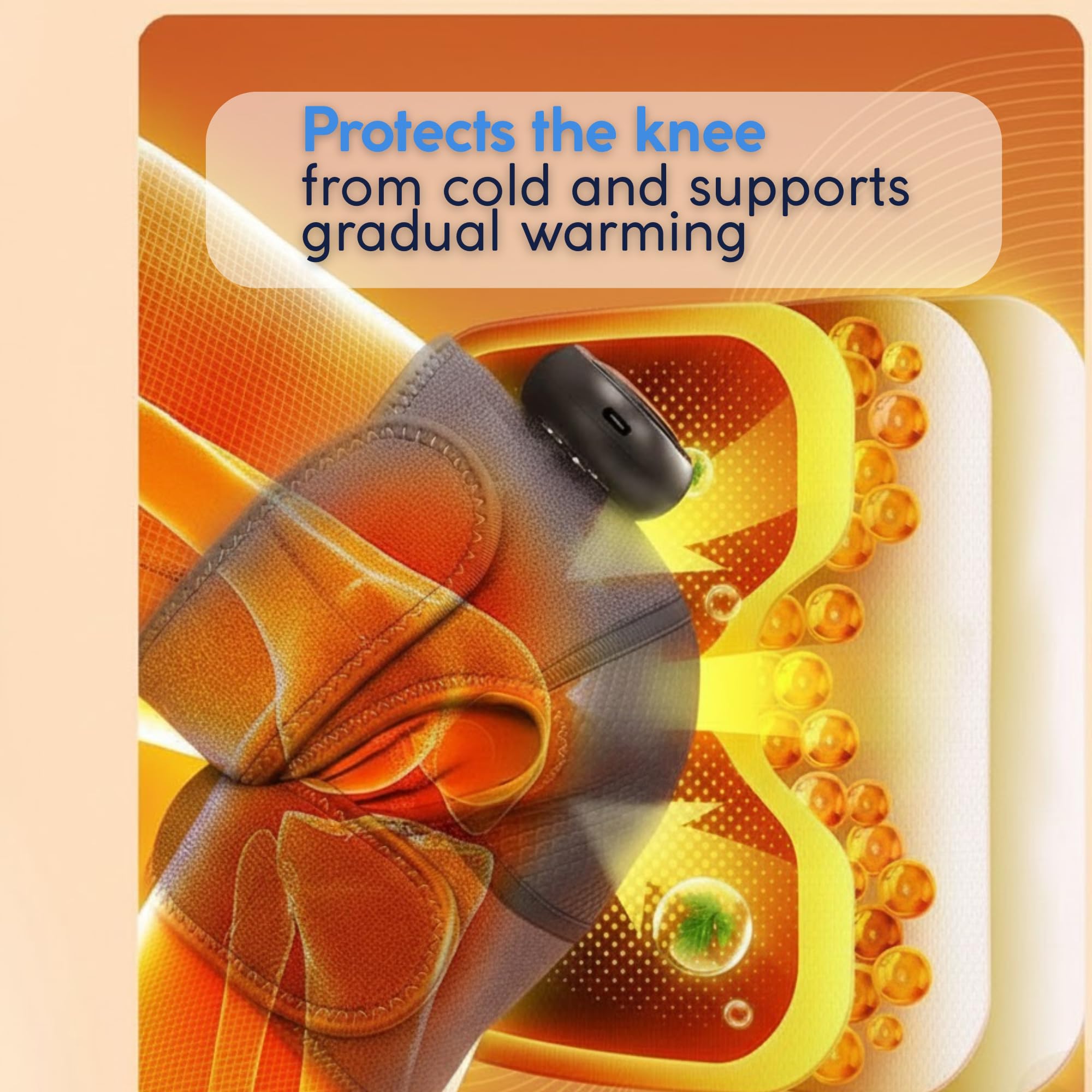 Triple method massage feature of Paradise Bliss knee massager