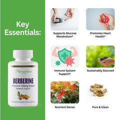 Non-GMO gluten-free label on paradise herbs berberine bottle