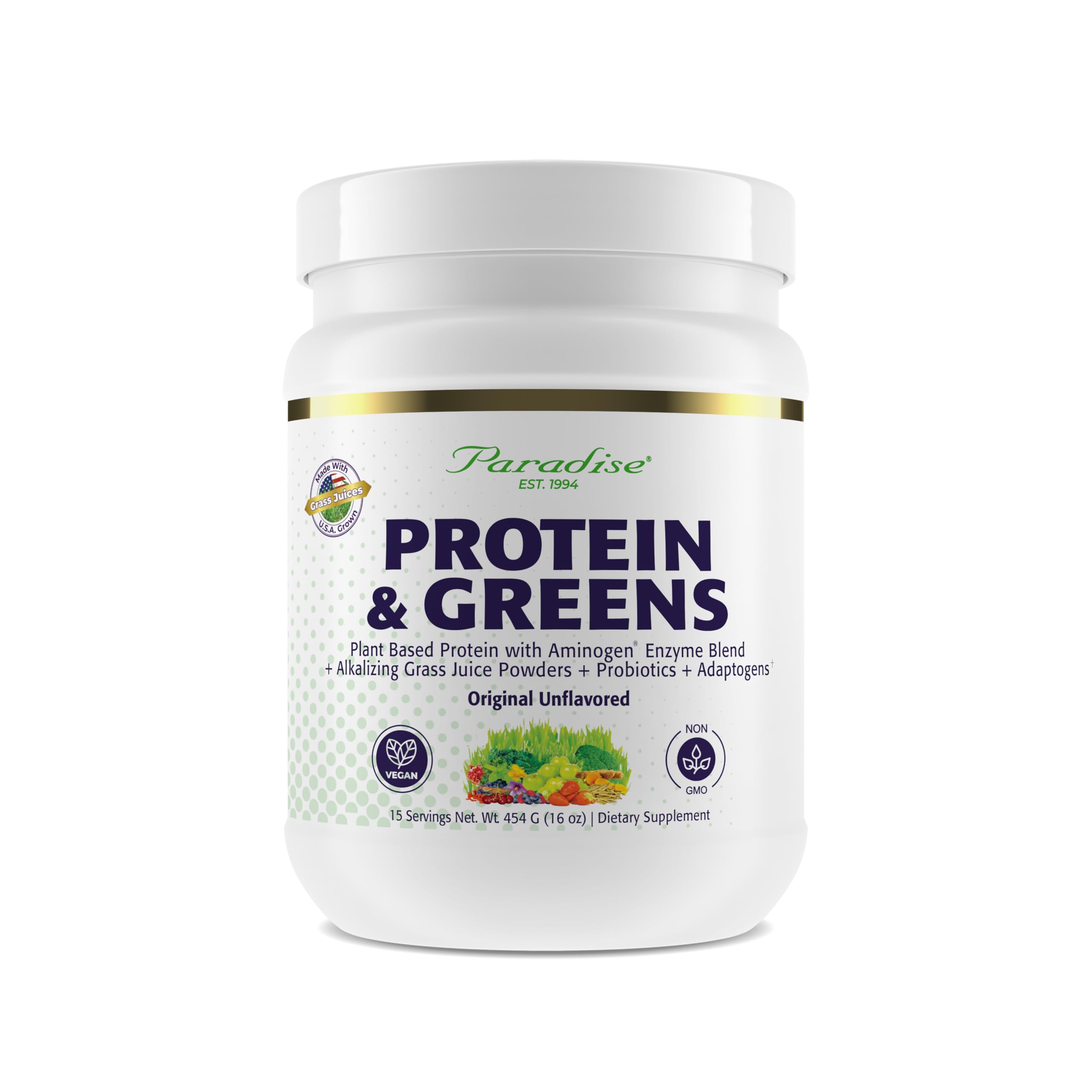 Paradise Herbs ORAC Energy bottle with antioxidant-rich powder for daily use.