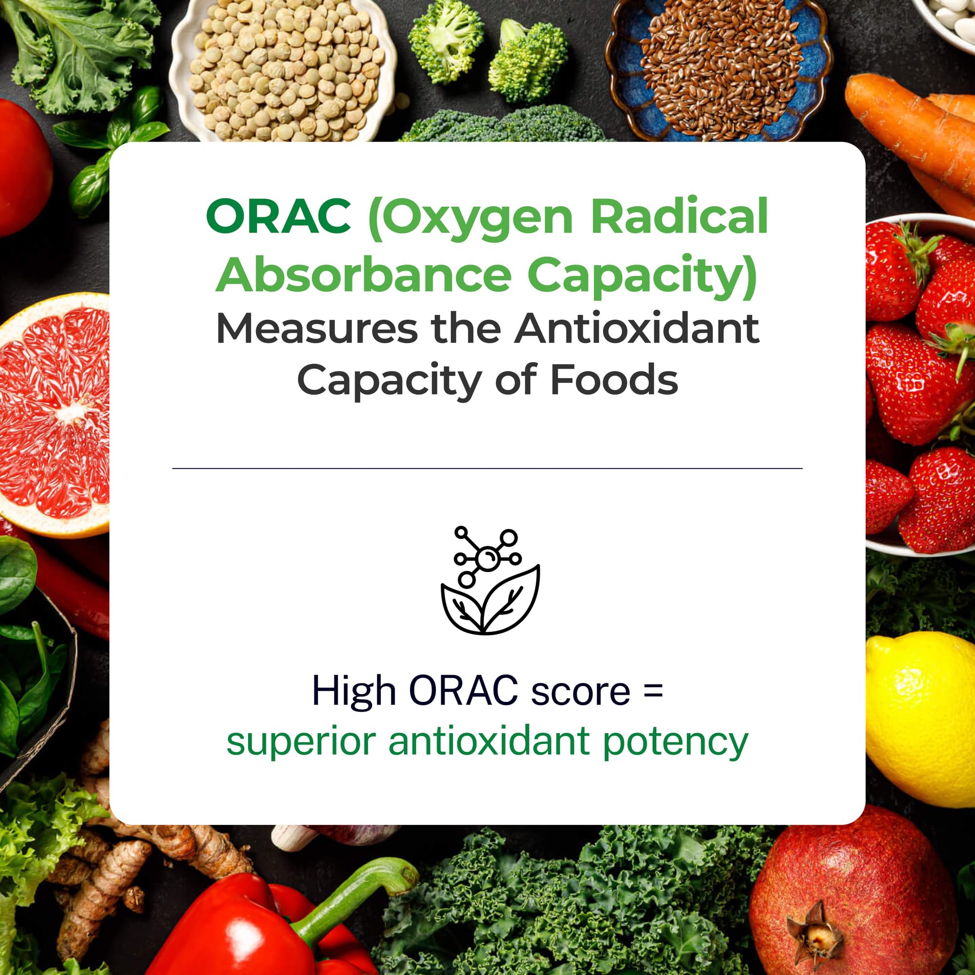 Paradise ORAC Greens jar showcases gluten-free, non-GMO formula