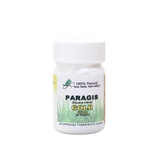 Paragis Gold Capsules tablet close-up highlights premium herbal formula.
