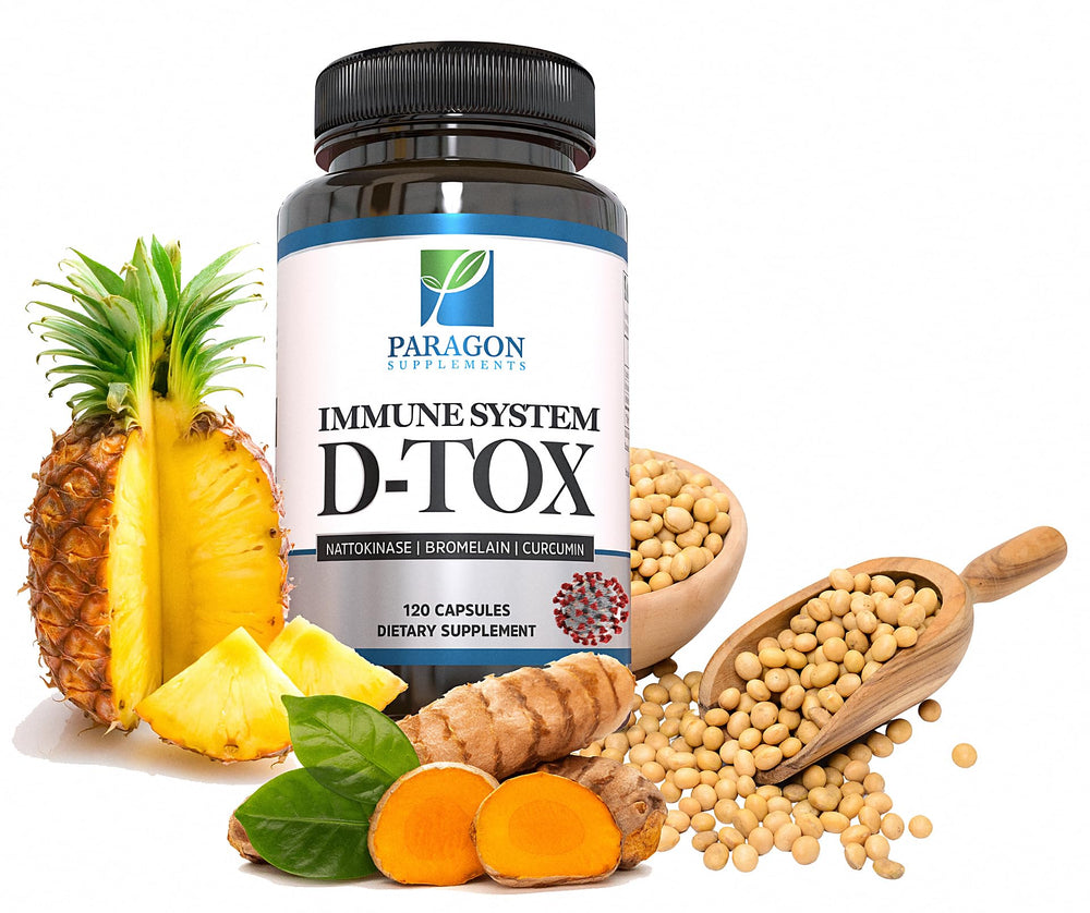 Paragon Spike Detox bottle front showing vegan, non-GMO wellness.