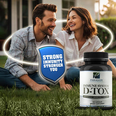 Paragon Spike Detox dosage card showing 30-day supply and four capsules daily.
