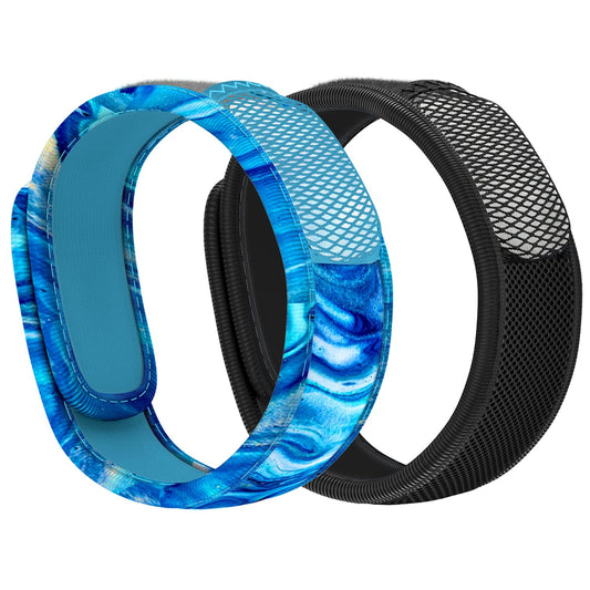 PARA'KITO bonus pack with two wristbands and two refills for extended scent-based protection