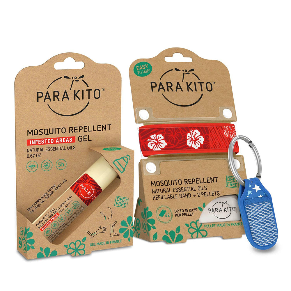 PARA'KITO clip attached to a bag for easy access while traveling.