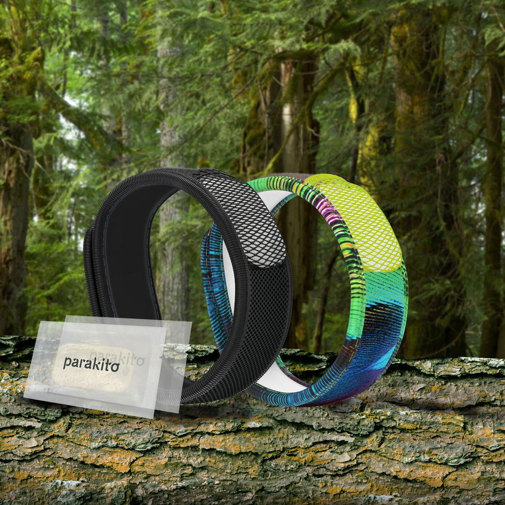 PARA'KITO black wristband delivers adjustable comfort and discreet style.