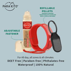 PARA’KITO waterproof wristband provides all-day protection for kids.