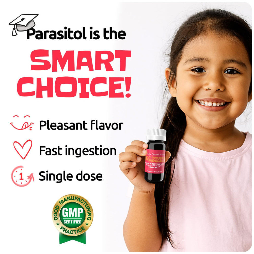 Parasitol smooth liquid texture easy to swallow