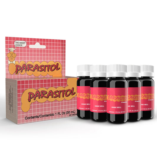 Parasitol trusted liquid bottle showing family-friendly design and easy dosing