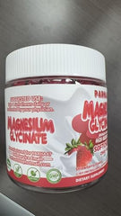 Parhaat gummy texture close-up shows sugar-free strawberry chews for easy daily routine.