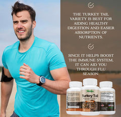 Parker Naturals turkey tail capsules ready for daily use