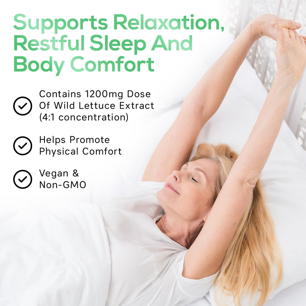 Parker Naturals Wild Lettuce Extract label close-up highlights vegan capsules.