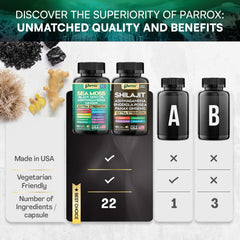 Parrox Ashwagandha capsules – 100mg for stress-support opportunities.