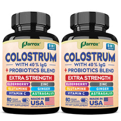 Parrox Bovine Colostrum Capsules in bottle for daily immune support.
