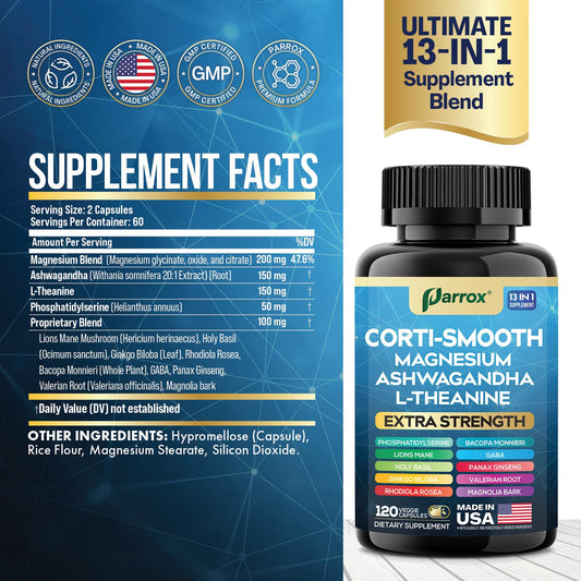 Close-up of Parrox Corti-Smooth capsules for easy daily routine