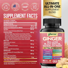 Parrox Ginger 16-in-1 2-pack capsules-dispensed: two easy capsules for routine