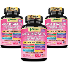 Parrox Myo-Inositol bottle for daily balance and easy dosing.