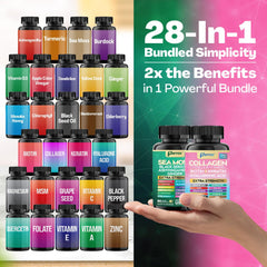 Parrox Radiant Wellness Bundle collagen bottle emphasizes peptides for daily beauty support.