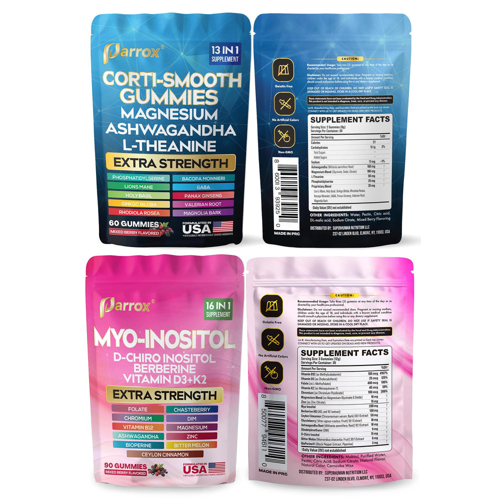 Ingredients panel emphasizing magnesium and zinc for overall wellness