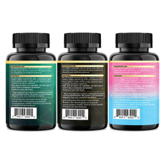Parrox Ultimate Wellness Trio open bottle shows accessible daily capsules for easy dosing.