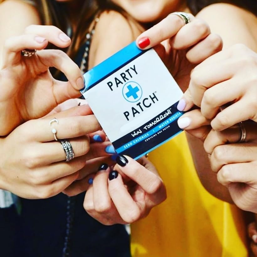 Party Patch night-out packaging illustrates portable, on-the-go use.