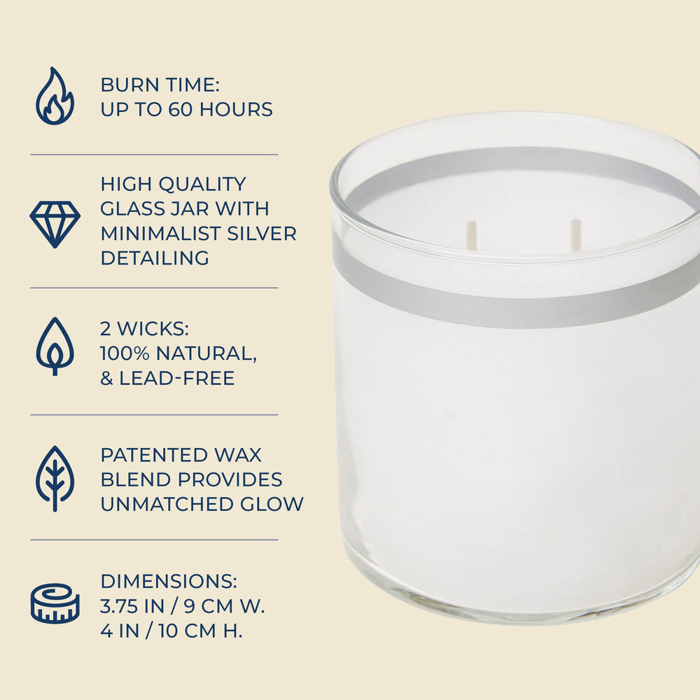 PartyLite GloLite 60-hour burn time extends fragrance enjoyment