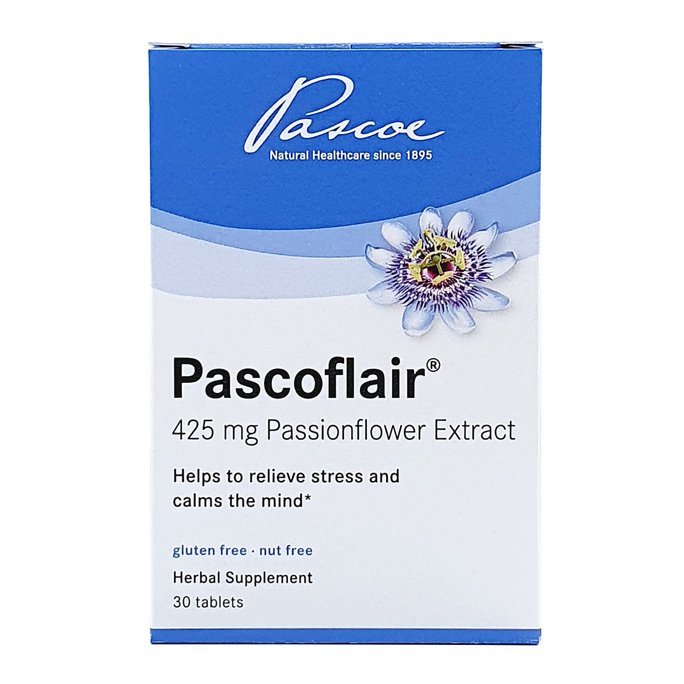 Pascoflair amber bottle ready for night-time use to support relaxation