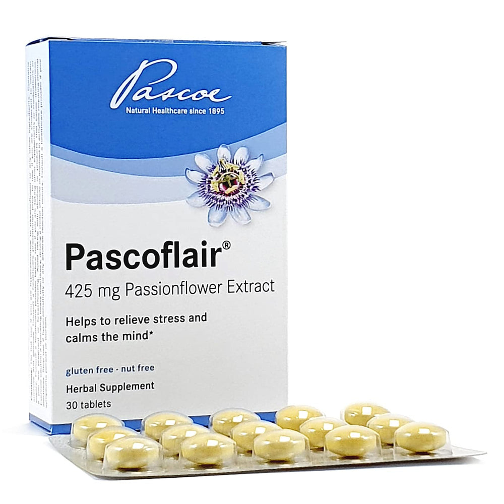 Pascoflair passionflower leaf illustrating natural calming herb