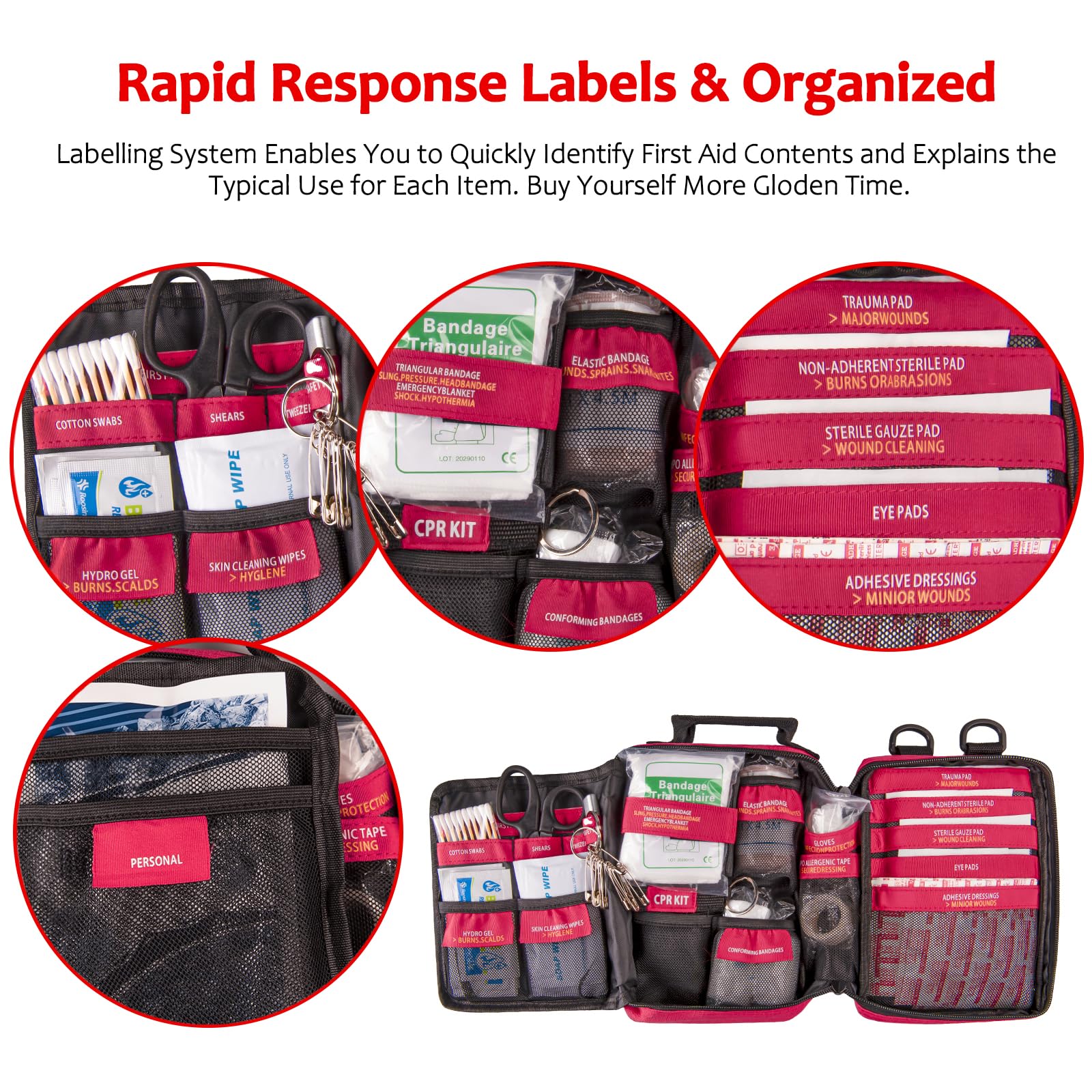 Pasenhome emergency kit showing durable MOLLE system for attachment