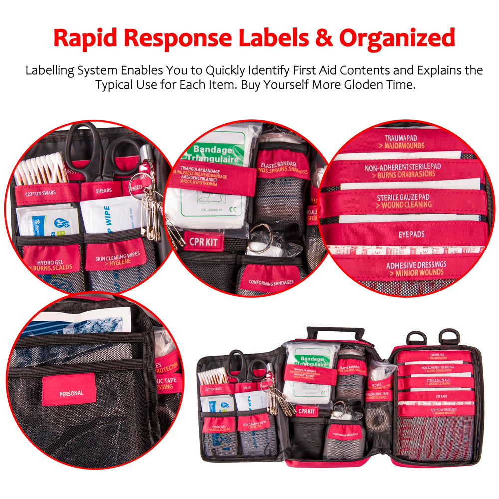 Pasenhome emergency kit showing durable MOLLE system for attachment