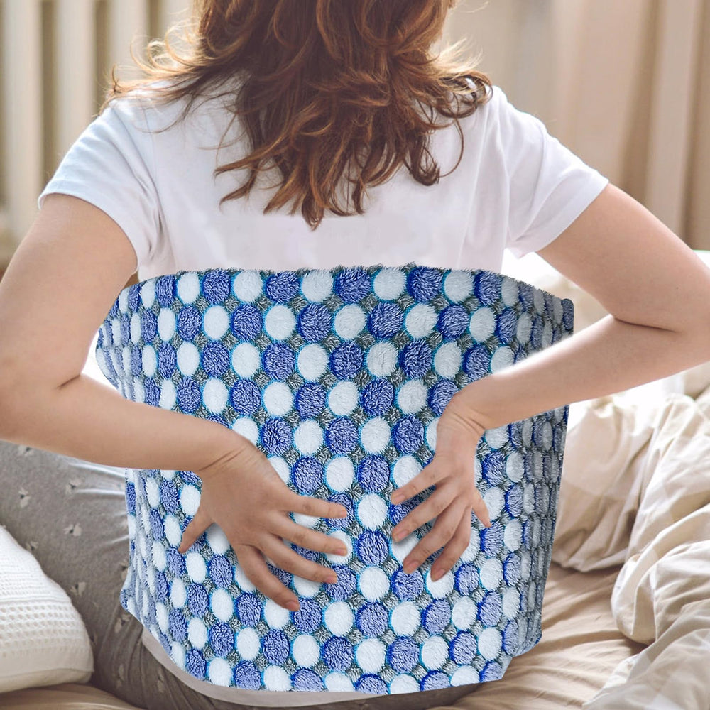 Pasonio weighted pad blue knee-area view highlights broad coverage for joints