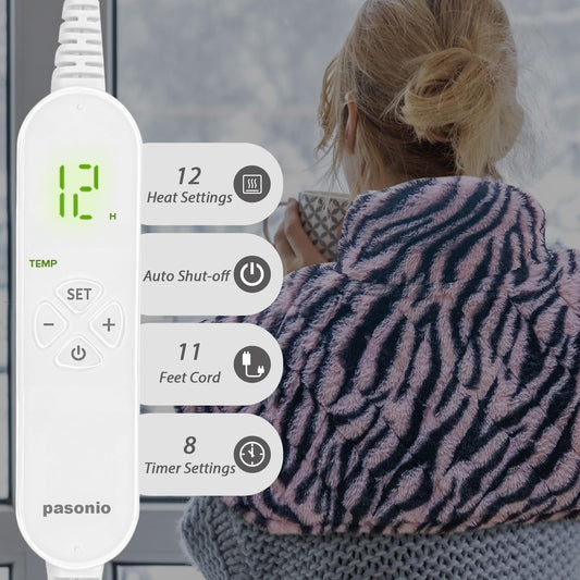 Pasonio micro glass beads deliver even heat distribution for neck and shoulders.