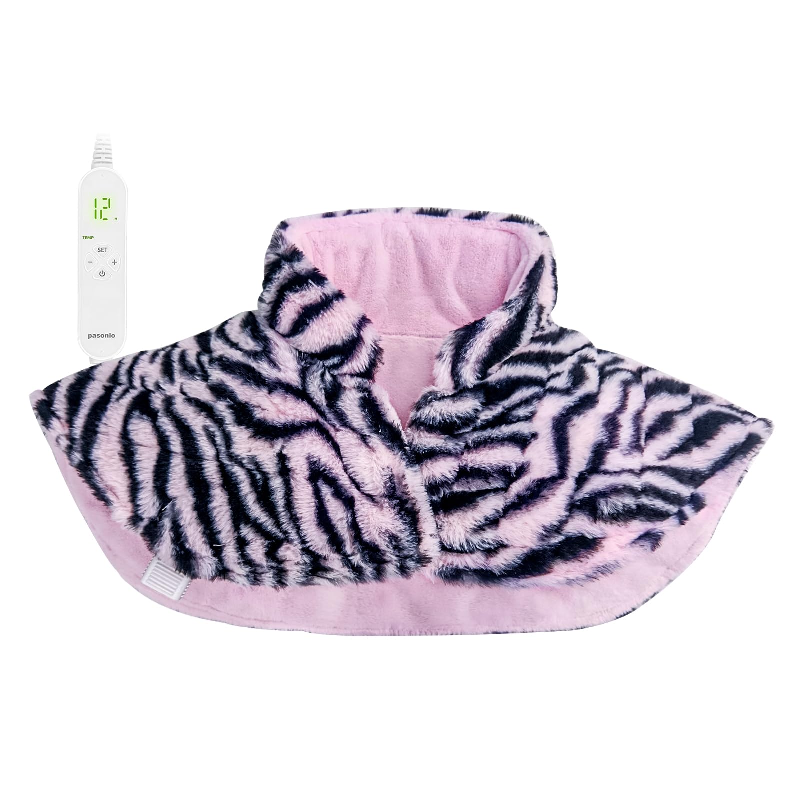 Pasonio weighted heating pad for neck and shoulders delivers targeted heat relief.