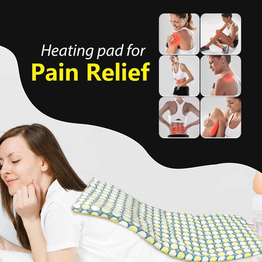 Pasonio weighted pad focused on cramps relief with comforting warmth.