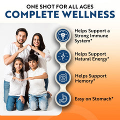Passion 4 Life Mega Liquid Multivitamins label closeup highlighting ingredients