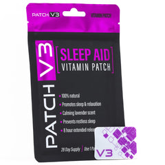 Patch V3 easy-to-use lavender aroma patch worn before bedtime.