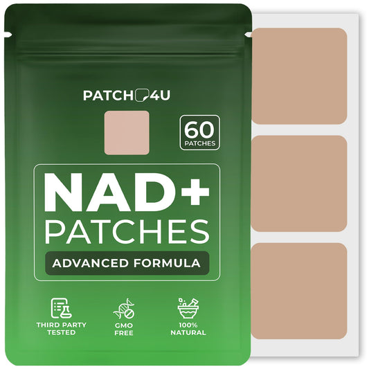 Patch4U NAD+ patch on the arm for everyday energy support.