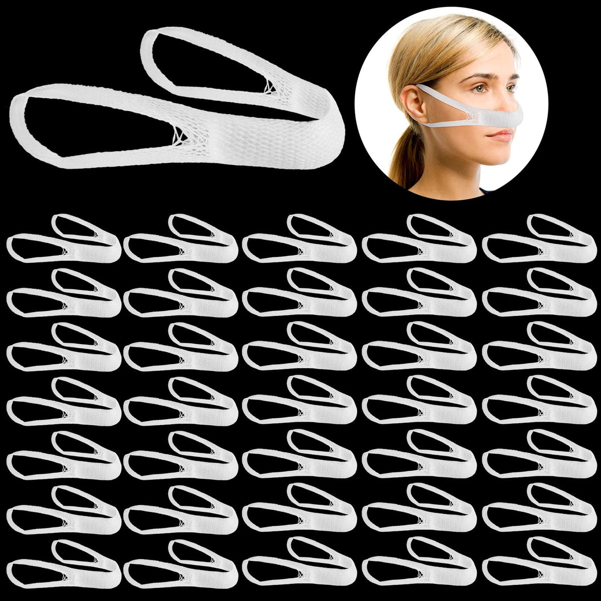 Patelai elastic nose bandage pack—soft, highly absorbent dressing for daily nose protection